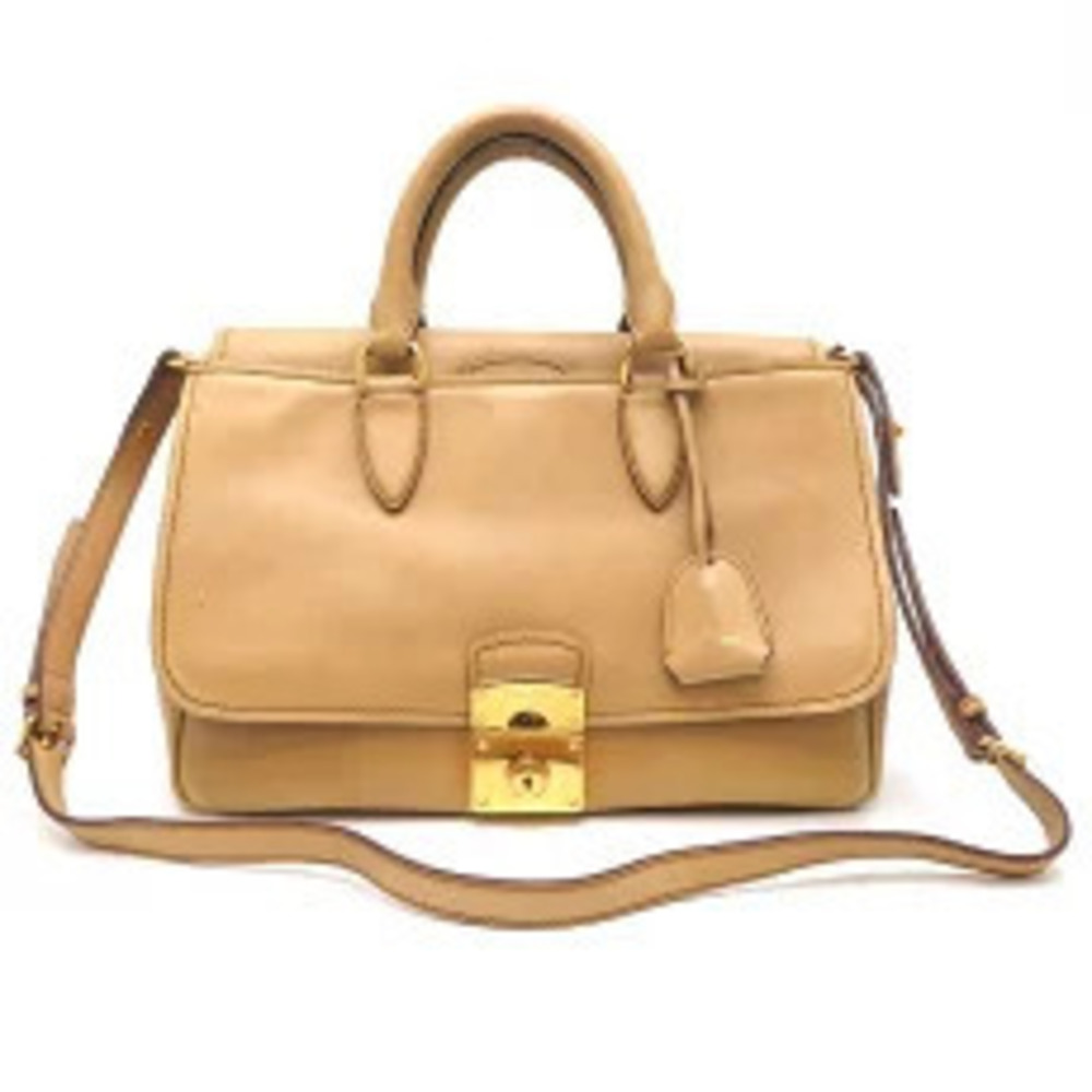 Miu Miu Bag Key Handbag Leather Beige